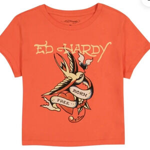 ED HARDY BORN FREE SWALLOW BABY TEE